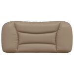 vidaXL Coussin de tête de lit cappuccino 90 cm similicuir