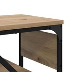 vidaXL TableConsole Chêne artisanal 105x30x75cm Bois d'ingénierie