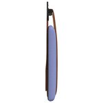 vidaXL Tête de lit suspendue Bleu denim PU antique
