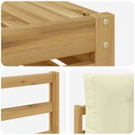 vidaXL Ensemble de canapés d'extérieur 7 pc Blanc et crème Polyester