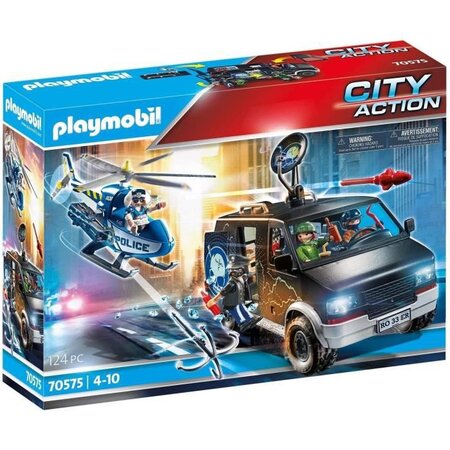Playmobil - 70575 - police camion de bandits et policier