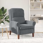 vidaXL fauteuil Gris foncé 76 x 94 x 102 cm Velours