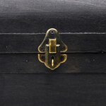 vidaXL Coffre de rangement en bois Large Noir