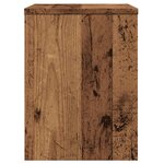vidaXL Table de chevet vieux bois 40x30x40 cm bois d'ingénierie