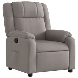 vidaXL Fauteuil inclinable Taupe Tissu