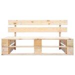 vidaXL Canapé de jardin palette avec coussins sable Pinède