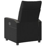 vidaXL Fauteuil inclinable électrique Noir Tissu
