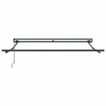 vidaXL Auvent Rétractable Marron 350 x 250 cm Polyester et métal