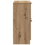 vidaXL Buffet chêne artisanal 60x30x70 cm bois d'ingénierie
