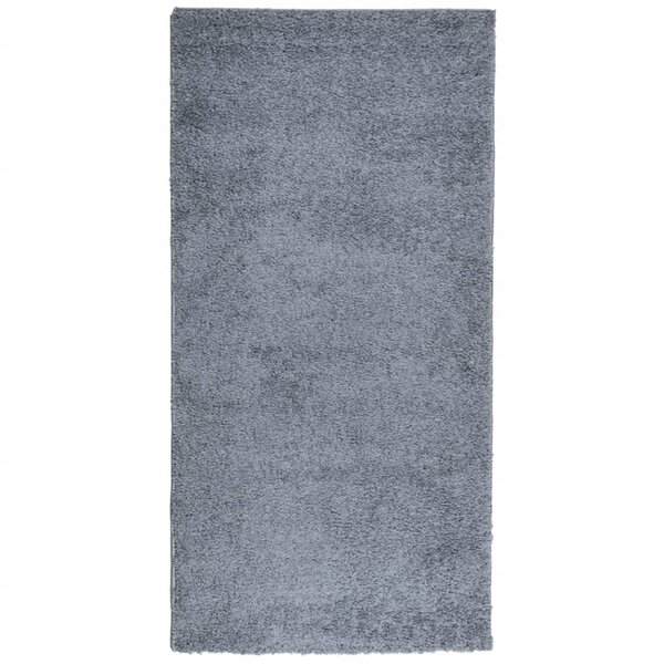vidaXL Tapis shaggy PAMPLONA poils longs moderne bleu 100x200 cm