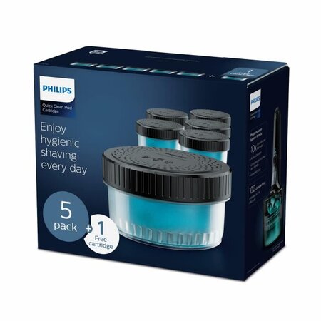 Philips cc16/50 pack de 6 recharges liquide quick clean pod