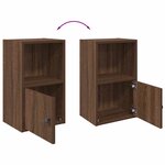 vidaXL Bibliothèque chêne marron 31x24x52 cm bois d'ingénierie