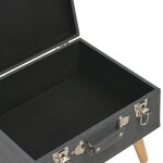 vidaXL Tabouret de rangement 40 cm Gris foncé Tissu