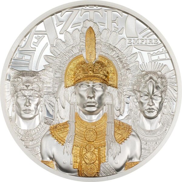Pièce de monnaie en Argent 20 Dollars g 93.3 (3 oz) Millésime 2025 AZTEC EMPIRE (PRÉCOMMANDE)