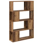 vidaXL bibliothèque vieux bois bois d'ingénierie 80 x 24 x 124 cm
