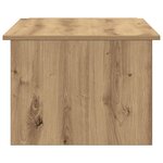 vidaXL Table basse chêne artisanal 150x50x35 cm bois d'ingénierie