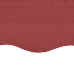 vidaXL Tissu de remplacement pour auvent Bordeaux rouge 6x3 5 m