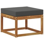 vidaXL Ensemble de canapés d'extérieur 5 pc Naturel et Anthracite