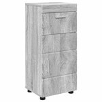 vidaXL Cabinet de salle de bain TULUM Sonoma gris 37 x 31.5 x 82 cm