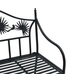 vidaXL Banc de jardin Noir 104 x 54 x 93cm Acier