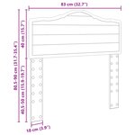 vidaXL Tête de lit Gris Sonoma 80 cm Bois d'ingénierie