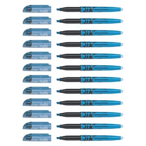 Surligneur FRIXION Light Pointe Biseautée Bleu x 12 PILOT