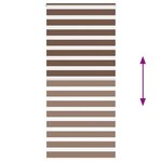 vidaXL Store zèbre marron 105x200cm largeur du tissu 100 9cm polyester