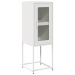vidaXL Buffet blanc 36x39x107 cm acier laminé à froid