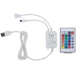 vidaXL Cadre de lit avec LED sans matelas blanc et noir 90x200 cm