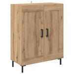 vidaXL Haut Armoire 2 Pièces Chêne artisanal Bois d'ingénierie