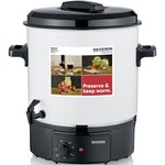 SEVERIN EA3654 Sterilisateur - capacite de 27 litres - Fonctions sterilisation et maintien au chaud pour 14 pots de 1 litre / Blanc
