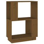 vidaXL Bibliothèque/Séparateur de pièce Marron miel 51x25x70 cm Pin