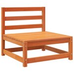 vidaXL Salon de jardin 6 Pièces cire marron bois de pin massif