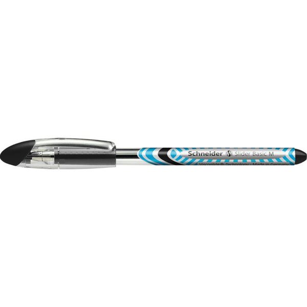 Stylo à bille Slider Basic Pointe Moyenne noir x 10 SCHNEIDER