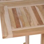 vidaXL Mobilier à dîner d'extérieur pliable 7 Pièces Bois solide de teck