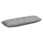 vidaXL Coussin de Dos Gris nuage 140 x 19 x 50 cm tissu