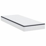 vidaXL Matelas Blanc et Gris 80 x 200 cm Printemps Bonell