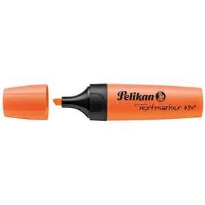 Surligneur Textmarker 490 Pointe biseautée 1 - 5 mm Orange fluo x 2 PELIKAN