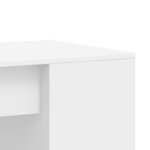 vidaXL Bureau blanc 102x50x75 cm bois d'ingénierie