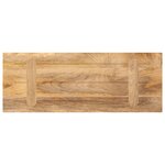 vidaXL Dessus de table 80x20x2 5 cm rectangulaire bois massif manguier