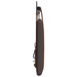 vidaXL Tête de lit suspendue Avec lumière LED Marron foncé PU antique