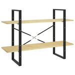 vidaXL Bibliothèque à 2 niveaux 100x30x70 cm Bois de pin massif