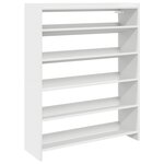 vidaXL Étagère à chaussures blanc 80x25x100 cm bois d'ingénierie