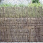 Canisse 1.5x5 m  marron osier pour clôtures et pergolas