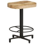 vidaXL Tabourets de bar lot de 2 52 cm bois de manguier massif
