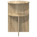 vidaXL Table d'appoint Chêne Sonoma Ø 39 5 x 55 cm Bois d'ingénierie