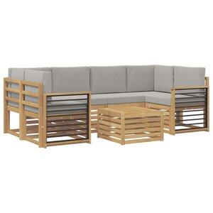 vidaXL Ensemble de canapés d'extérieur 7 pc
