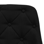 Vidaxl tabourets de bar lot de 2 noir tissu