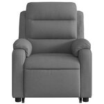 vidaXL Fauteuil inclinable Gris foncé Tissu