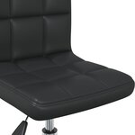 vidaXL Chaise de bureau pivotante Noir Similicuir